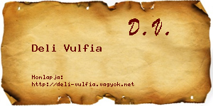 Deli Vulfia névjegykártya